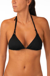 MIX REGGISENO TRIANGOLO DONNA  NERO LUDO NERO BE BEACH